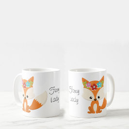 Vår blommor Fox Foxy Dam Kaffemugg