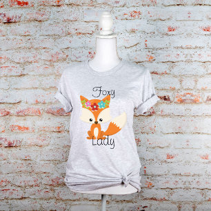 Vår blommor Fox Foxy Dam Tee