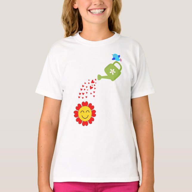 Vår blommor Garden T Shirt (Framsida)