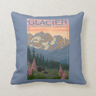 Vår blommor - glaciärnationalpark, MT Kudde