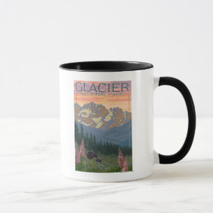 Vår blommor - glaciärnationalpark, MT Mugg