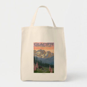 Vår blommor - glaciärnationalpark, MT Tygkasse