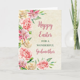 Vår blommor Glad påsk Godmor Helgkort