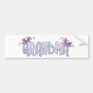 Vår blommor Grandma Bildekal