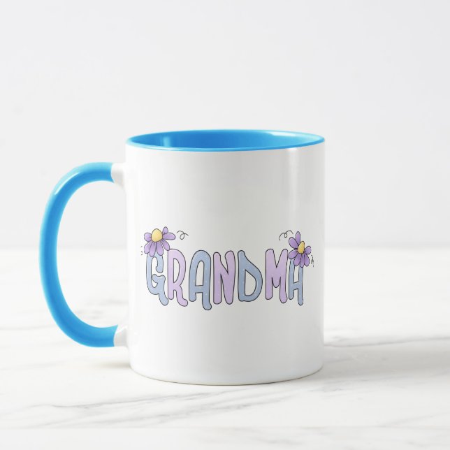 Vår blommor Grandma Mugg (Vänster)