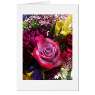 Vår blommor hälsningskort