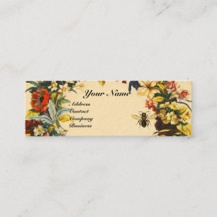 VÅR BLOMMOR HONEY BE BEEKEEPPING BROWN VAX SEAL MINI VISITKORT