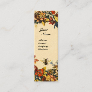 VÅR BLOMMOR HONEY BE BEEKEEPPING BROWN VAX SEAL MINI VISITKORT