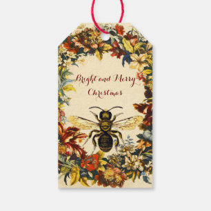 VÅR BLOMMOR HONEY BEE ,KÖPER Jul Presentetikett