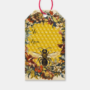 VÅR BLOMMOR HONEY BEE ,KÖPER Jul Presentetikett