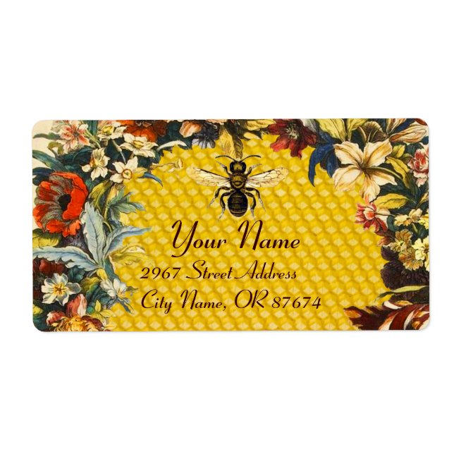 VÅR BLOMMOR HONEY BEE,NÖTKÖPER FRAKTSEDEL (Framsidan)