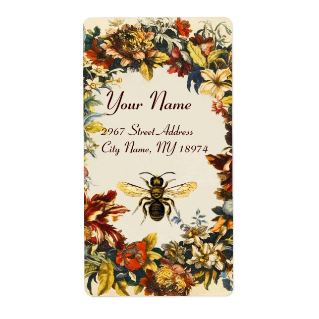 VÅR BLOMMOR HONEY BEE,NÖTKÖPER FRAKTSEDEL (Framsidan)