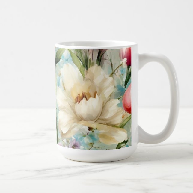 Vår blommor i Stil i imperialismen Kaffemugg (Höger)