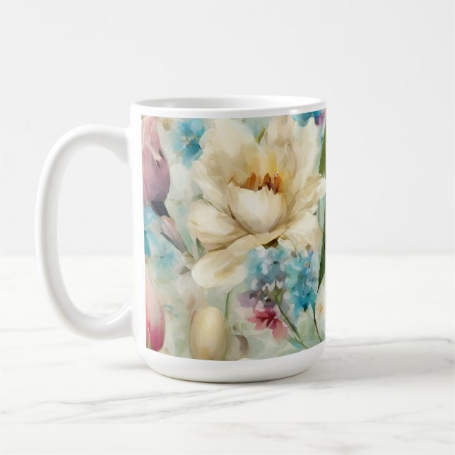 Vår blommor i Stil i imperialismen Kaffemugg (Vänster)