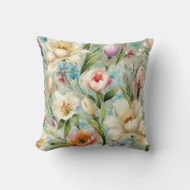 Vår blommor i Stil i imperialismen Kudde