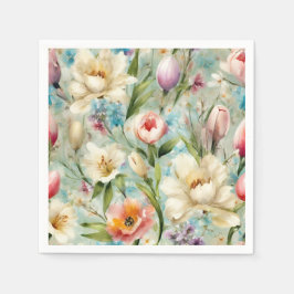 Vår blommor i Stil i imperialismen Pappersservett