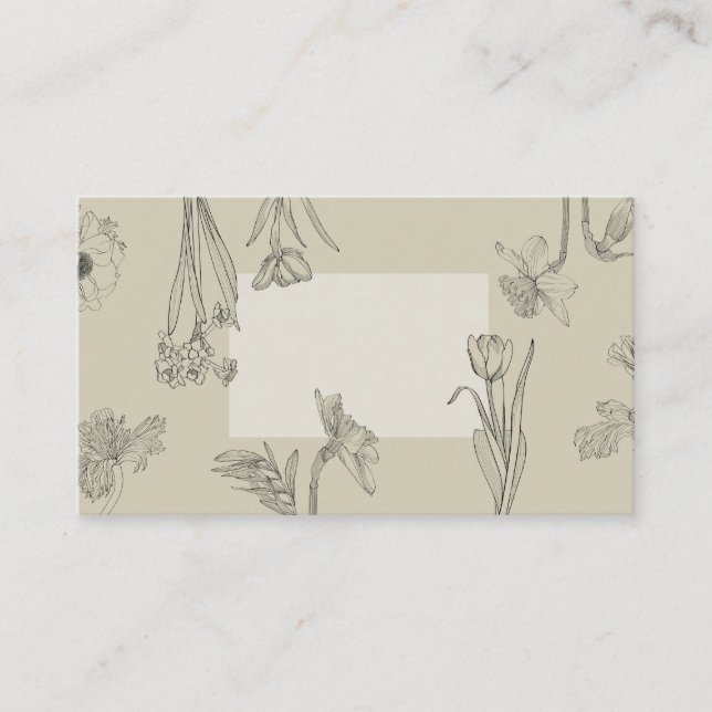 Vår blommor illustration. rådkort (Framsida)