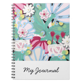 Vår blommor Journal Anteckningsbok