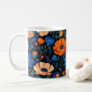 vår blommor kaffemugg