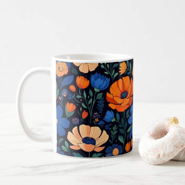 vår blommor kaffemugg (Med munk)