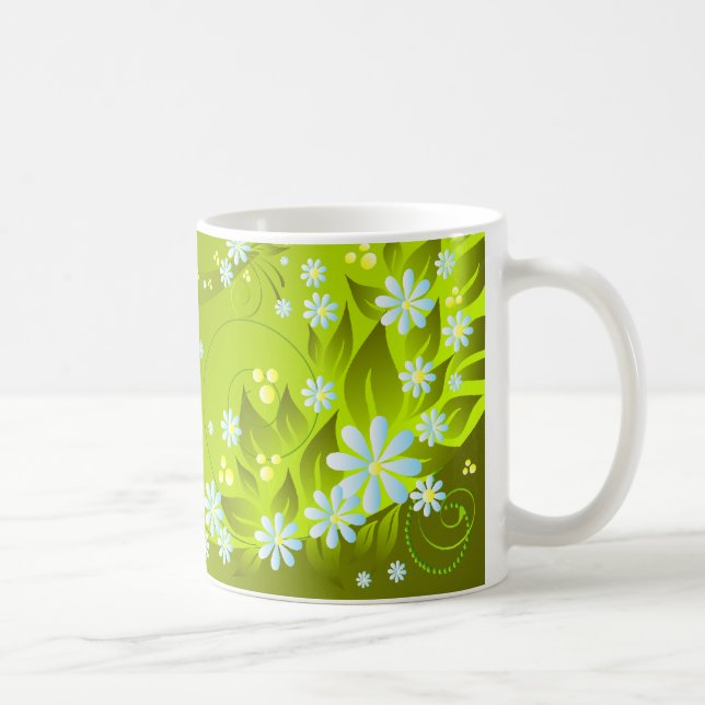 vår blommor kaffemugg (Höger)