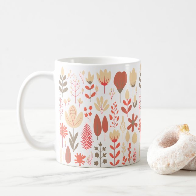 Vår blommor kaffemugg (Med munk)