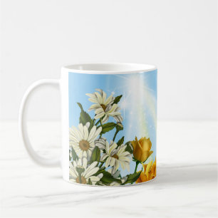 Vår blommor kaffemugg