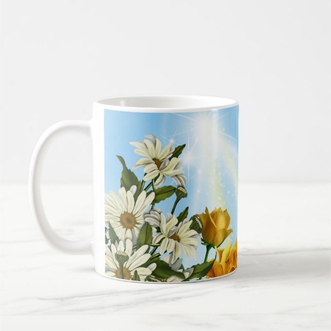 Vår blommor kaffemugg (Vänster)