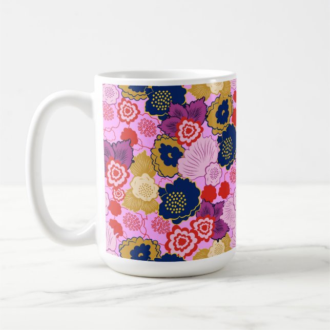 Vår blommor kaffemugg (Vänster)