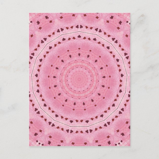 Vår blommor Kaleidoscope Vykort (Framsida)