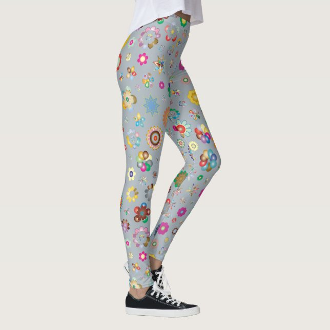 Vår blommor Leggings (Höger)
