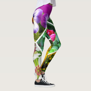 Vår blommor leggings