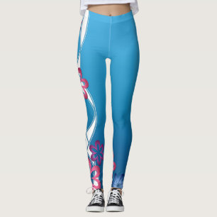 Vår blommor leggings