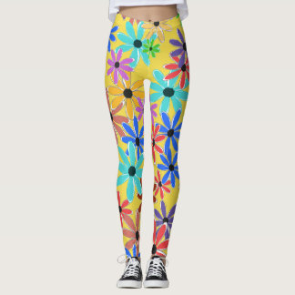 Vår blommor leggings