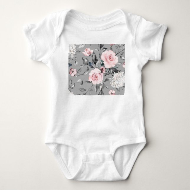 Vår blommor Löv Hand plockade T Shirt (Framsida)