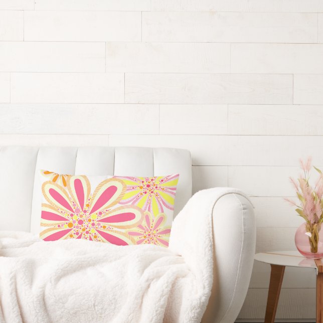 Vår blommor lumbarkudde (Soffa)