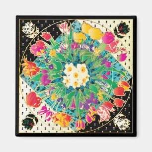 vår blommor magnet