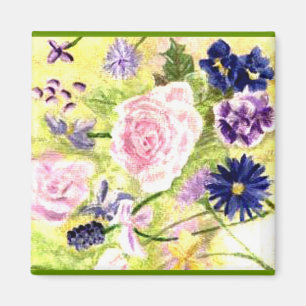 Vår blommor Magnet