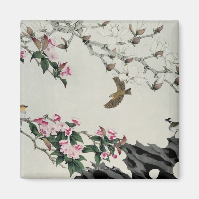 Vår blommor magnet (Framsidan)