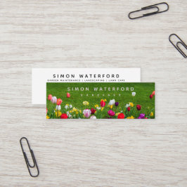 Vår blommor Mini Affärskort Mini Visitkort
