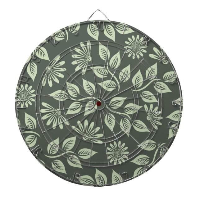 Vår blommor Mönster Darttavla (Framsidan)