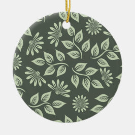 Vår blommor Mönster Julgransprydnad Keramik