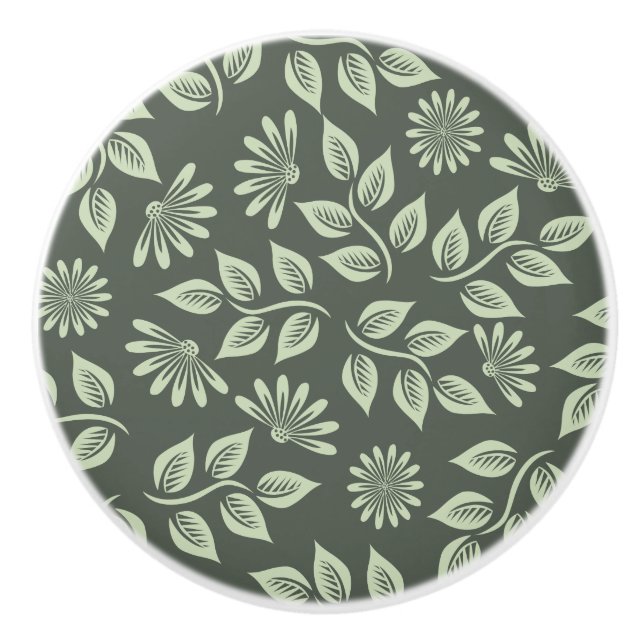 Vår blommor Mönster Knopp (Framsidan)