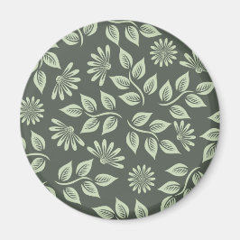 Vår blommor Mönster Magnet