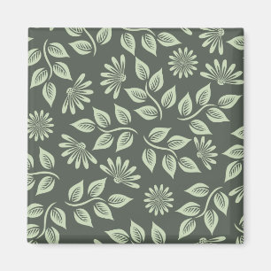 Vår blommor Mönster Magnet