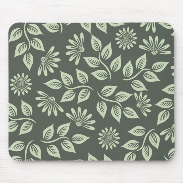 Vår blommor Mönster Musmatta (Framsidan)