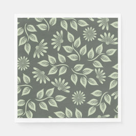 Vår blommor Mönster Pappersservett