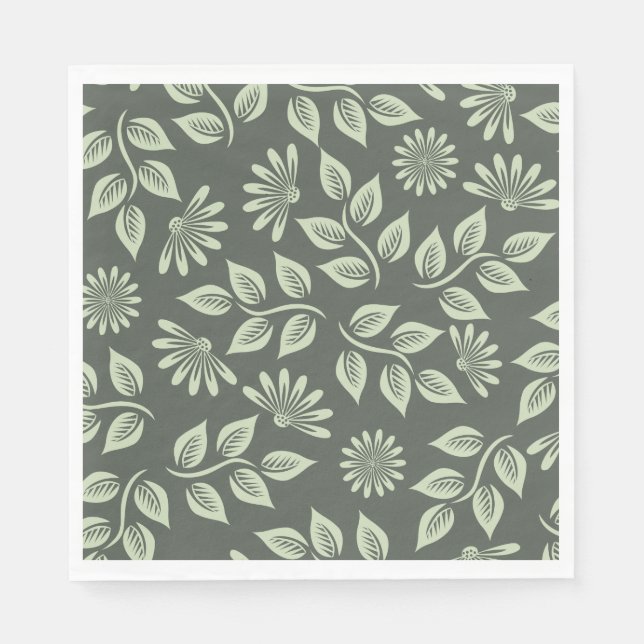 Vår blommor Mönster Pappersservett (Framsidan)