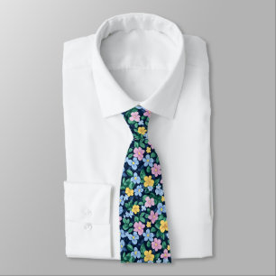 Vår blommor Mönster Slips