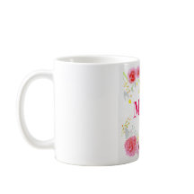 Vår blommor Mors dag Vita Mugg